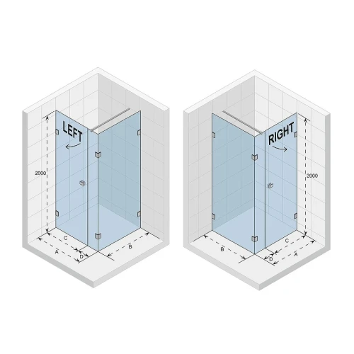 Душевой уголок Riho SZ Scandic NXT X204 77х77 R G001078121 профиль Черный матовый стекло прозрачное