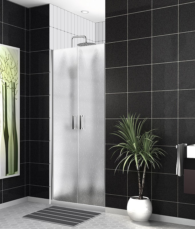 Душевая дверь BelBagno Uno 90 UNO-B-2-90-CH-Cr профиль Хром стекло шиншилла