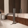 Смеситель для раковины Vincea Аура (Aura) VBF-6AU1GM цвет Вороненая сталь