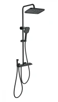 Душевая система Wonzon & Woghand Muse WW-B4132-A-MB с термостатом цвет Черный матовый