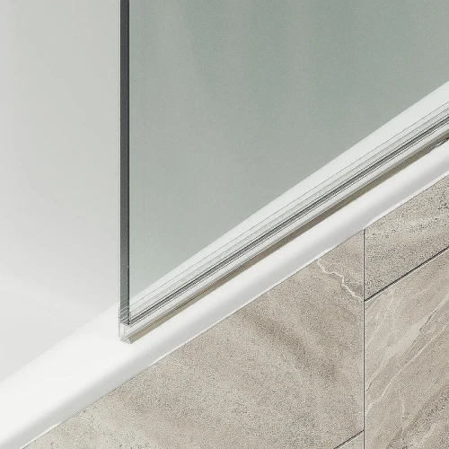 Шторка на ванну Maybah Glass MGV-598-2 600x1400 поворотная на монопетле Бронза стекло прозрачное