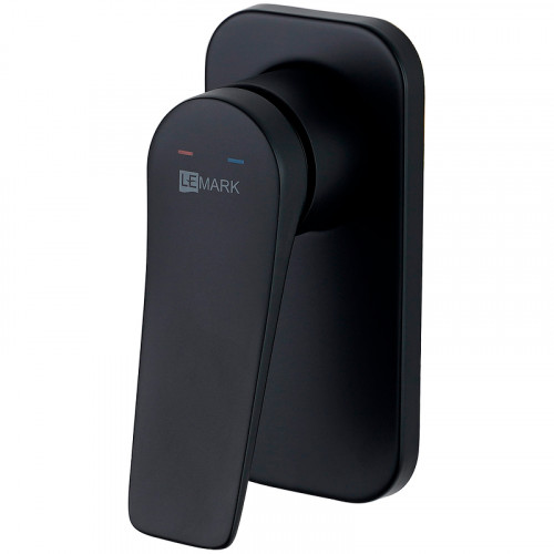 Смеситель для душа Lemark Bronx LM3723BL Черный матовый латунь встраиваемый