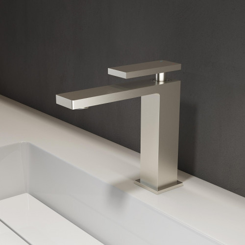 Смеситель для раковины Vincea Dice VBF-2DS1BN Брашированный никель нержавеющая сталь