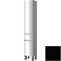 Шкаф пенал SanVit Кубэ-3 32 pkube3 в цвете Ral с бельевой корзиной Черный глянец МДФ / ЛДСП