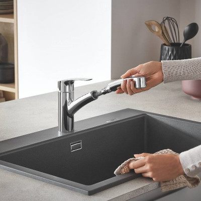 Смеситель для кухни Grohe Eurosmart 30305001 Хром латунь