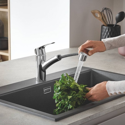 Смеситель для кухни Grohe Eurosmart 30305001 Хром латунь