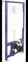 Комплект унитаза с инсталляцией Berges Ego Rimless 043231 с сиденьем Микролифт и клавишей смыва Хром фарфор подвесной