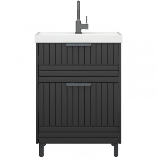 Тумба под раковину Corozo Терра 60 SD-00001324 Графит матовый МДФ / ЛДСП