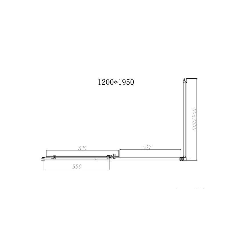 Душевой уголок Vincea Slim-N 120x90 VSR-4SN9012CL профиль Хром стекло прозрачное