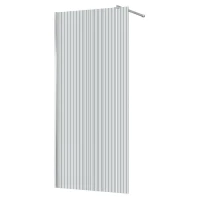 Душевая перегородка Azario Walk-In 100 AZ-251-100-CH-CRF профиль Хром стекло рифленое