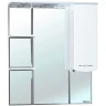 Зеркало со шкафом Bellezza Мари 75 R 4612912001011 с подсветкой Белое МДФ / ЛДСП, стекло