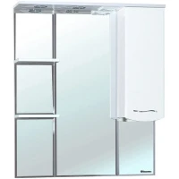 Зеркало со шкафом Bellezza Мари 75 R 4612912001011 с подсветкой Белое МДФ / ЛДСП, стекло