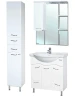Зеркало со шкафом Bellezza Мари 75 R 4612912001011 с подсветкой Белое МДФ / ЛДСП, стекло