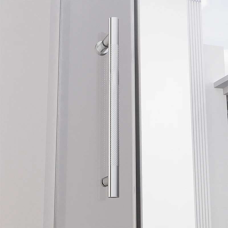 Душевая дверь Veconi Premium Alassio CH 140 AL-140-00-CH-C4 профиль цвет Хром стекло прозрачное осветленное