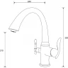 Смеситель для кухни ZorG Sanitary ZR340YF Хром