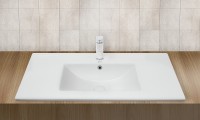 Раковина WeltWasser Deilbach 7517 80 10000005585 Белый глянец фаянс полувстраиваемая