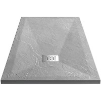 Душевой поддон из искусственного камня Vincea 120x80 VST-4SR8012G+Vsph-D132 Серый