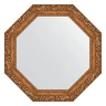 Зеркало Evoform Octagon 70х70 BY 7335 в багетной раме - Виньетка бронзовая 85