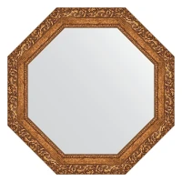 Зеркало Evoform Octagon 70х70 BY 7335 в багетной раме - Виньетка бронзовая 85