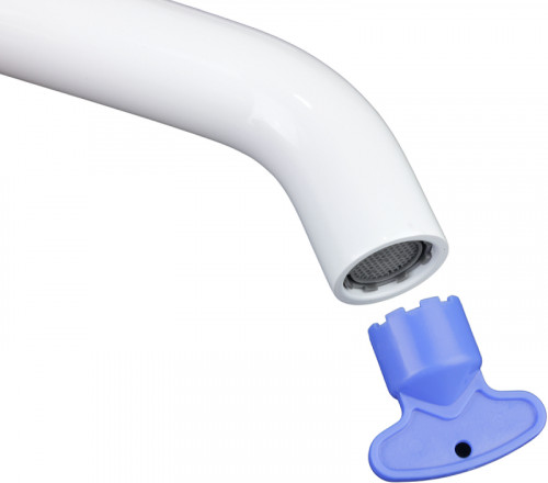 Смеситель для раковины Bronze de Luxe Scandi 1451W Белый глянцевый латунь