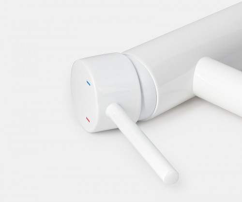 Смеситель для раковины Bronze de Luxe Scandi 1451W Белый глянцевый латунь