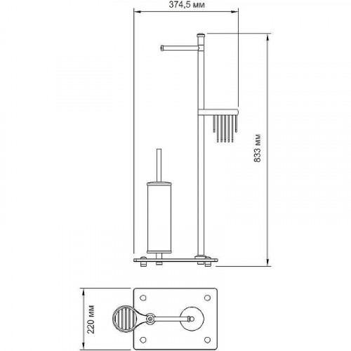 Напольная стойка WasserKRAFT K-1264WHITE Белая матовая