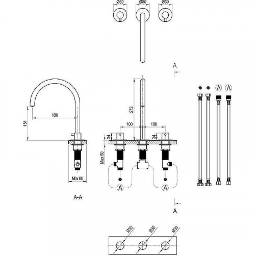 Смеситель для раковины Ravak Espirit ES 018.60RGB X070349 Розовое золото