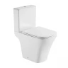 Унитаз компакт Black&White W-6620 6620W с бачком и сиденьем Микролифт