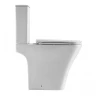 Унитаз компакт Black&White W-6620 6620W с бачком и сиденьем Микролифт