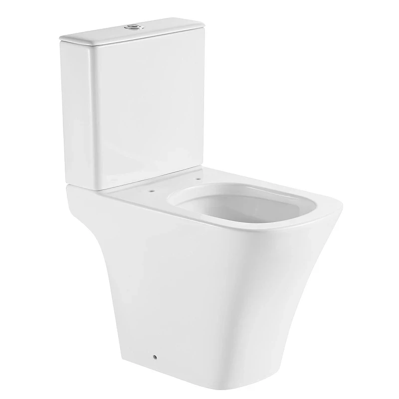 Унитаз компакт Black&White W-6620 6620W с бачком и сиденьем Микролифт