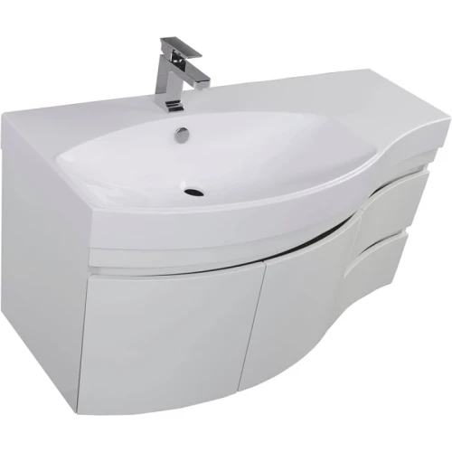 Комплект мебели для ванной Aquanet Опера 115 L 169414 Белый МДФ / ЛДСП