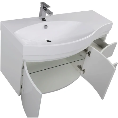 Комплект мебели для ванной Aquanet Опера 115 L 169414 Белый МДФ / ЛДСП