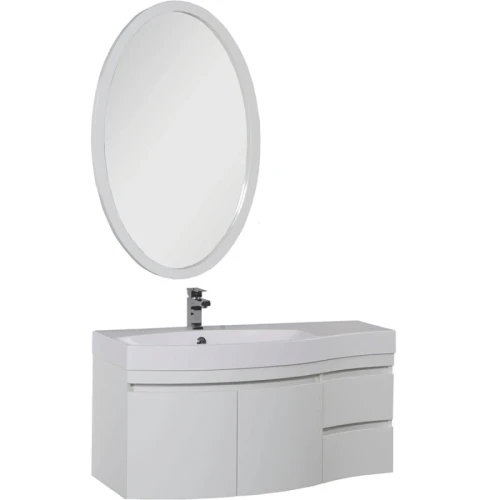 Комплект мебели для ванной Aquanet Опера 115 L 169414 Белый МДФ / ЛДСП
