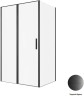 Душевой уголок Allen Brau Priority 120x90 3.31033.BBA+3.31045.BBA цвет профиля Черный браш стекло прозрачное