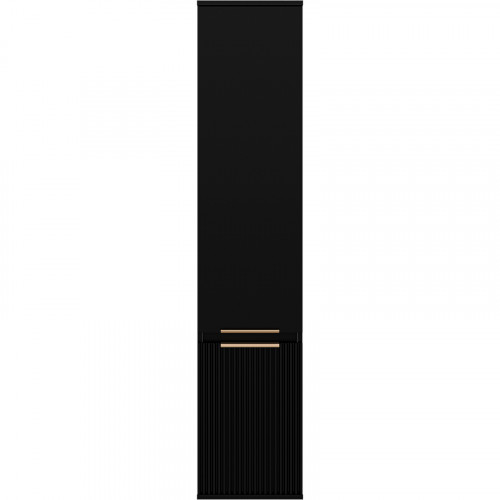 Шкаф пенал Brevita Enfida 35 L ENF-05035-020L Черный матовый МДФ / ЛДСП