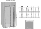 Душевая дверь Ravak Supernova ASDP3-110 00VD01R2Z1 профиль Белый стекло Transparent
