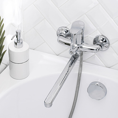 Смеситель для ванны Ростовская Мануфактура Сантехники SL86-006E универсальный Хром