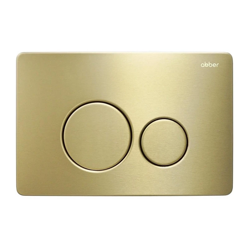Комплект унитаза Abber Rechteck AC1201-AC0105-AC0121MMG с сиденьем Микролифт и клавишей смыва цвет Золото матовое