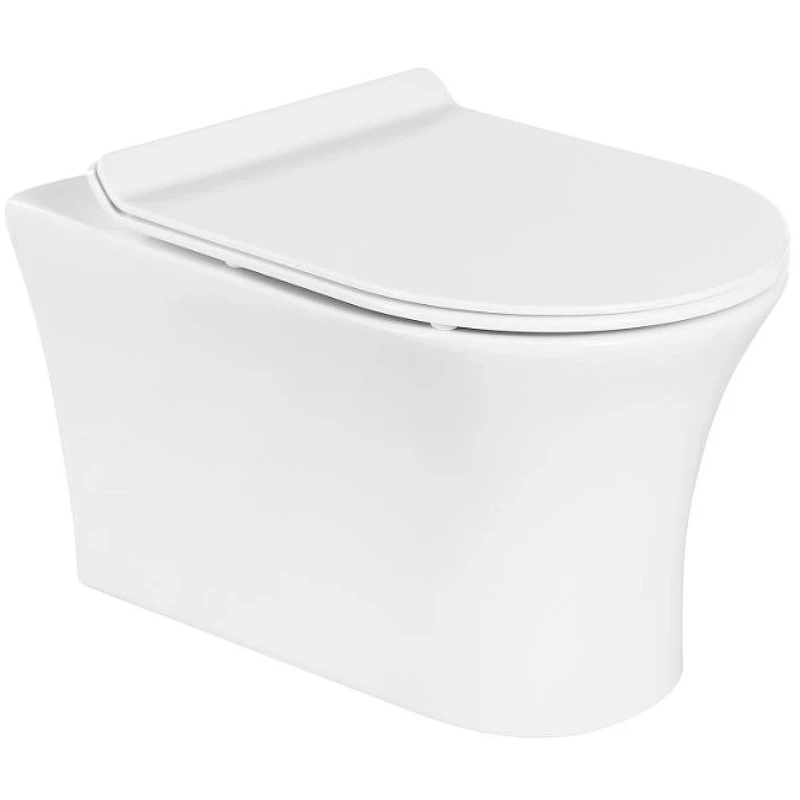 Унитаз BelBagno Ancona BB1224CHR-SM подвесной без сиденья фаянс подвесной