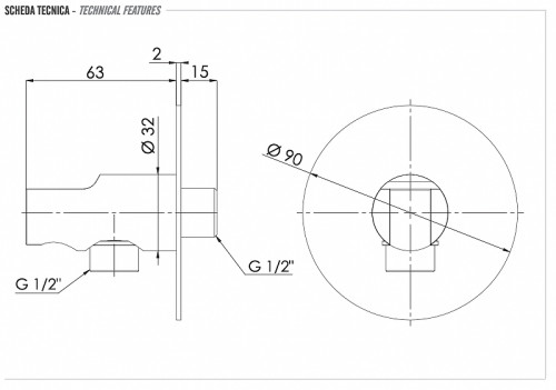 Шланговое подключение Remer 337XBG цвет Золото брашированное