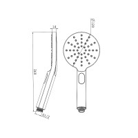 Ручной душ Lemark LM8122GM Графит пластик