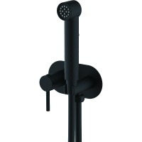 Гигиенический душ со смесителем Splenka S96.52.06 Черный матовый латунь встраиваемый