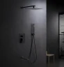Душевая система Aquatek Либра AQ1673MB Черная матовая латунь встраиваемый