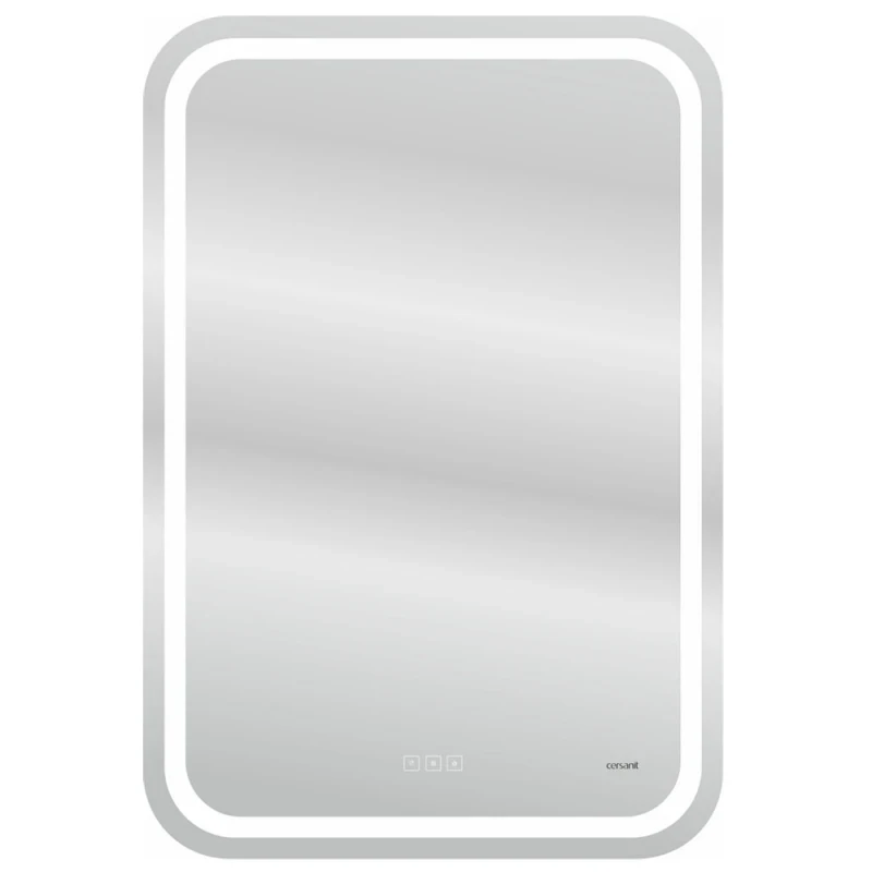 Зеркало Cersanit Led 051 Design Pro 55 KN-LU-LED051*55-p-Os с подсветкой с подогревом и функцией Bluetooth стекло