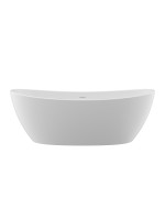 Ванна из искусственного камня BelBagno Уникальность (Unique) 180х85 BB-UNIQUE-180-85-64-SSB цвет Белый матовый
