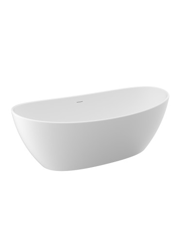 Ванна из искусственного камня BelBagno Уникальность (Unique) 180х85 BB-UNIQUE-180-85-64-SSB цвет Белый матовый