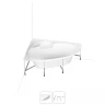 Акриловая ванна Lavinia Boho Bell Pro 160х105 L S1-3702160L цвет Белый глянцевый с каркасом