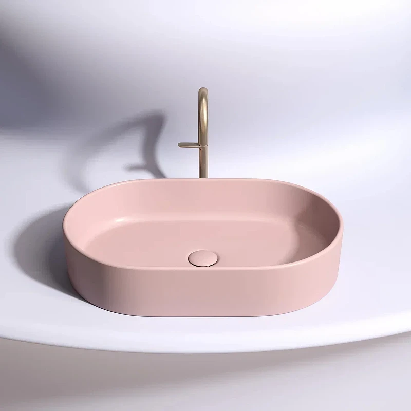 Раковина-чаша Ceramicanova Element 61 CN6048MP Розовая матовая фарфор накладная