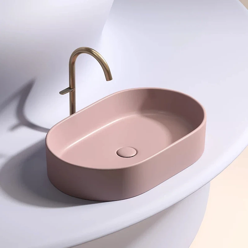 Раковина-чаша Ceramicanova Element 61 CN6048MP Розовая матовая фарфор накладная