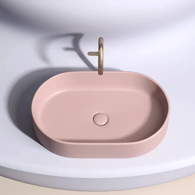 Раковина-чаша Ceramicanova Element 61 CN6048MP Розовая матовая фарфор накладная